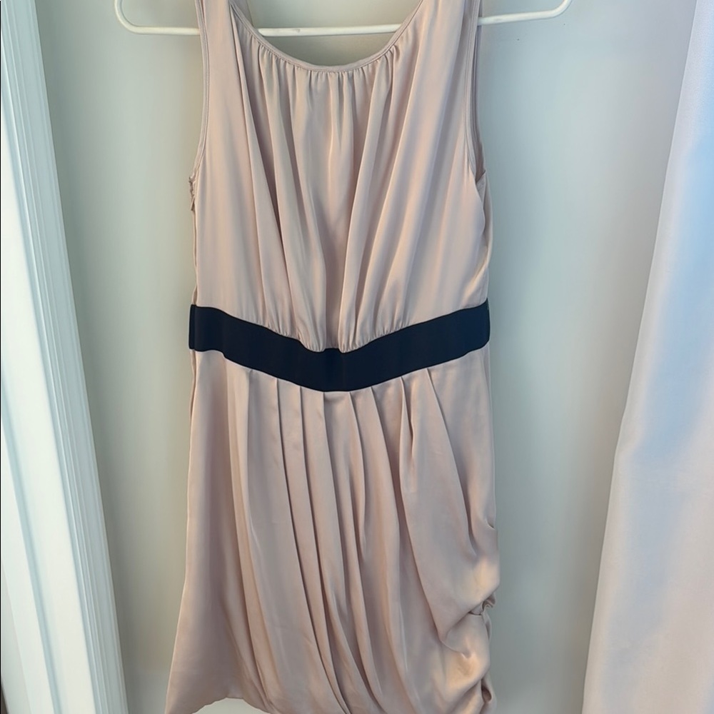 H&M blush pink and black sleeveless mini dress - Picture 4 of 4